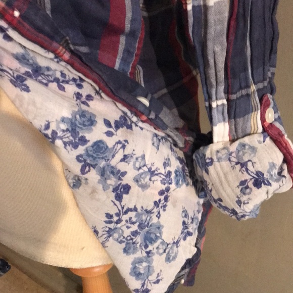 Hollister American eagle chaps ladies flannel shirt group of three size small S - Picture 3 of 12